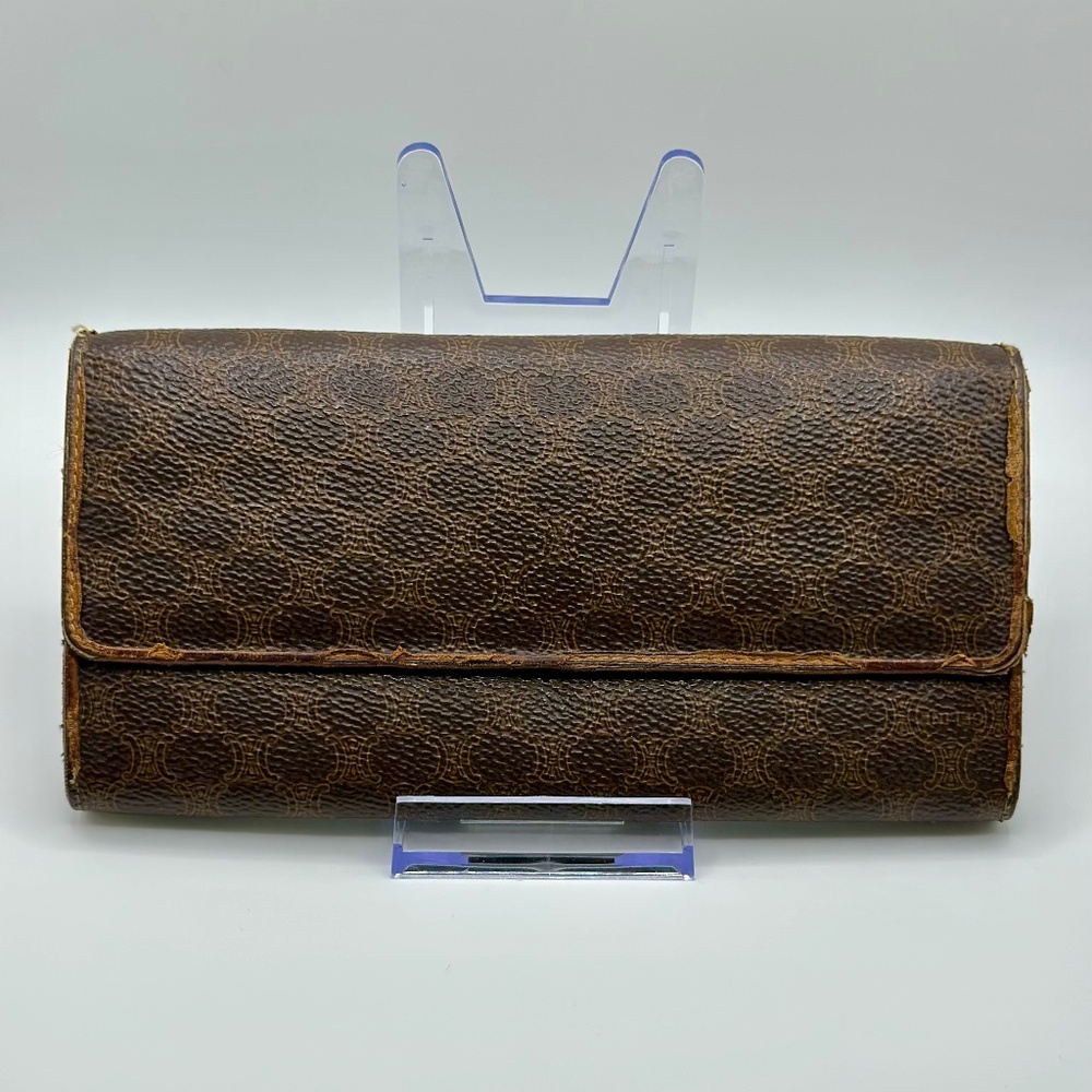 Celine Macadam Kisslock Long Wallet